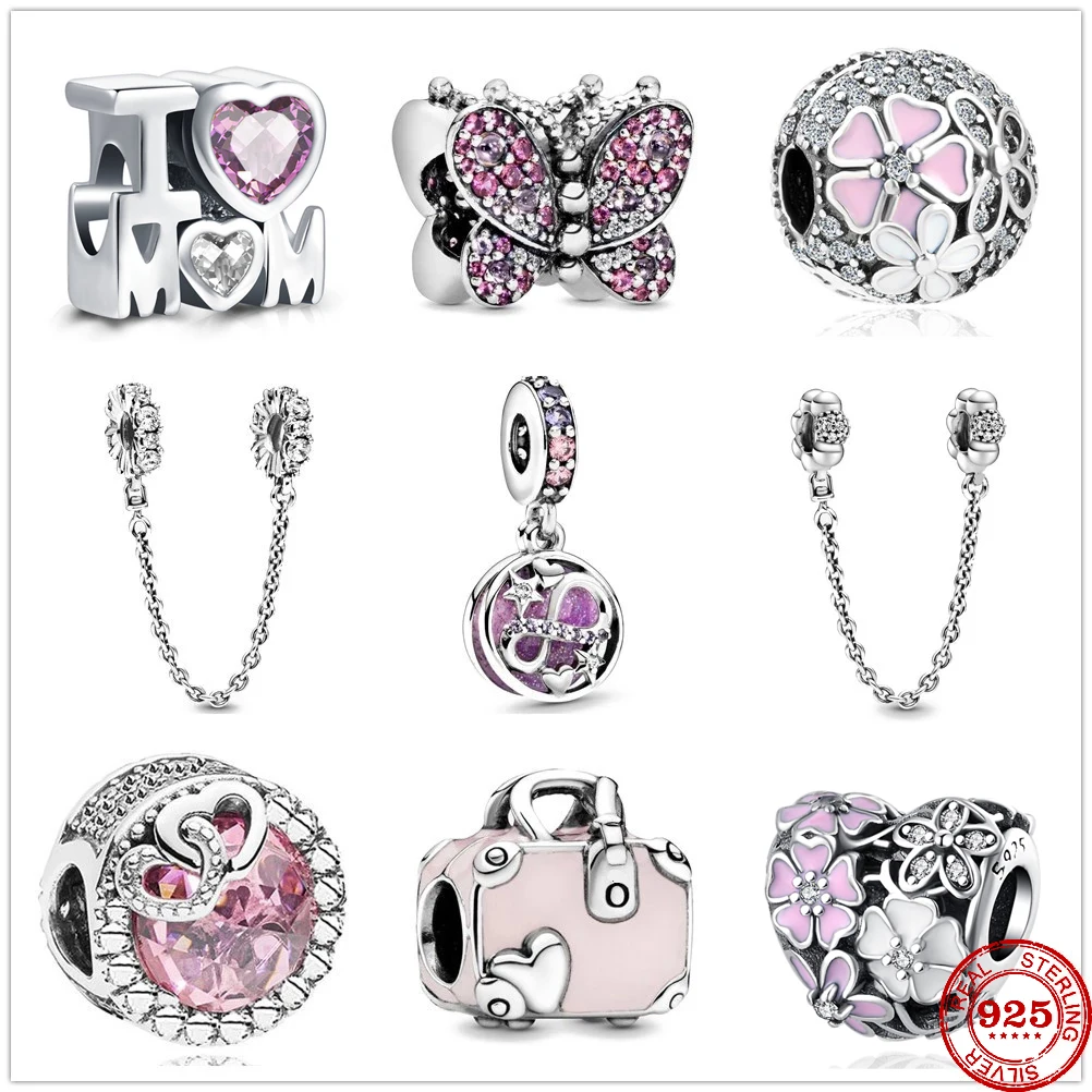 925 пробы серебра со знаком бесконечности сердца и звезды кулон DIY ювелирных