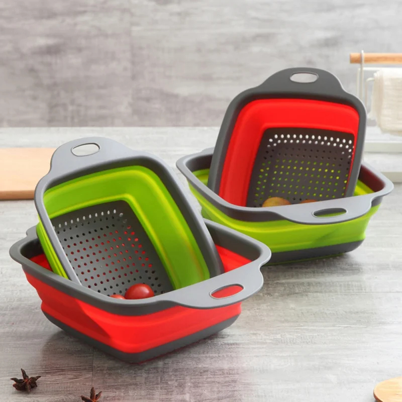 1 шт. Новинка квадратная корзина для слива Складная подставка на раковину стеллаж