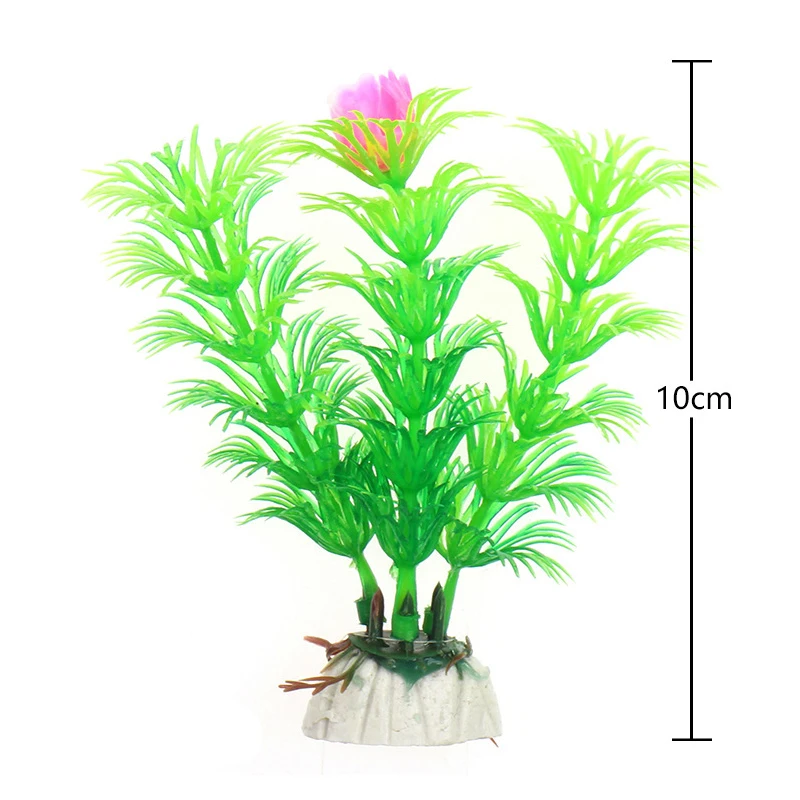 

10cm Height Aquarium Simulation Aquatic Plants Fish Tank Landscaping Decoration Artificial Plastic Underwater Plants