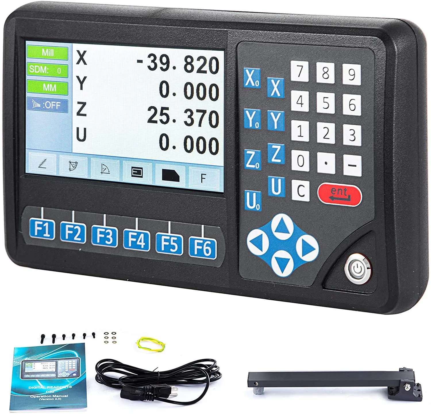 Большой 4 осевой ЖК экран Ditron цифровой индикатор/DRO/ЖК дисплей для фрезерования