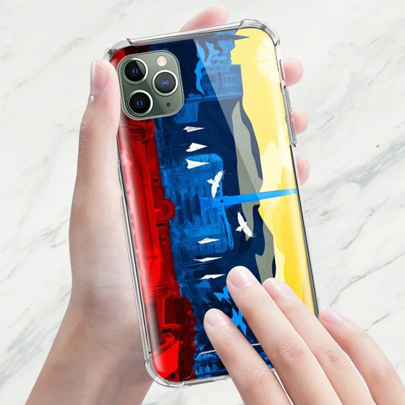 

Venezuela Venezuelans Case For Apple iPhone 11 Pro Max XS X XR SE 2020 8 7 6 6S Plus Airbag Anti Fall TPU Phone Covers