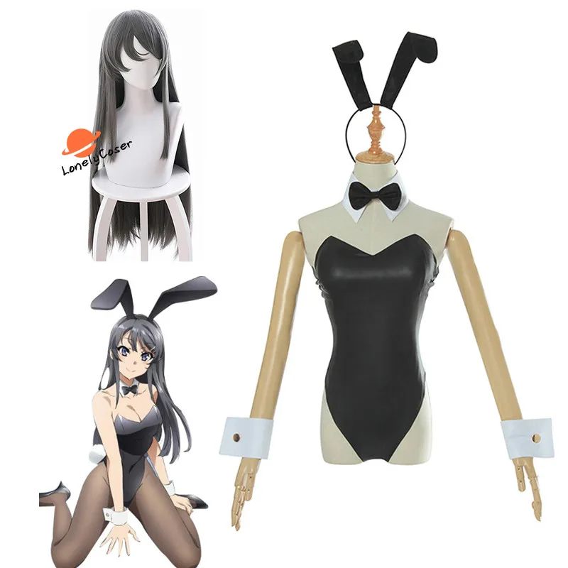 Костюм для косплея Rascal't Dream of Bunny Girl Senpa Mai Sakurajima парик сексуальный комбинезон
