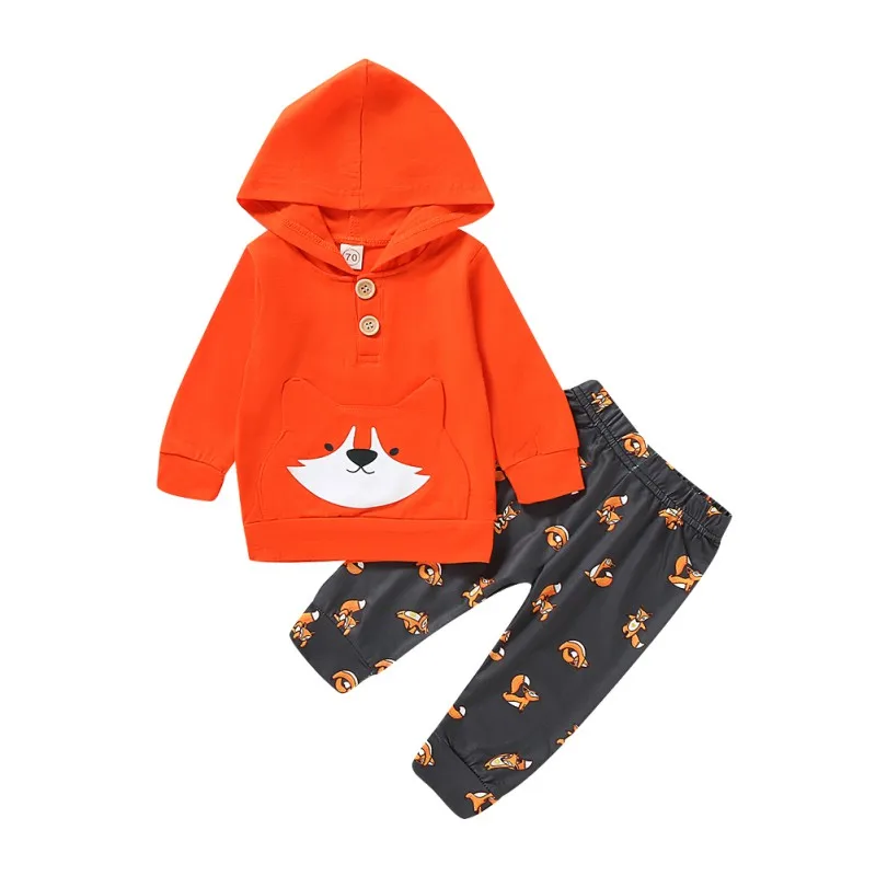 Одежда для малышей мальчиков и девочек пальто с капюшоном футболка Топы + штаны