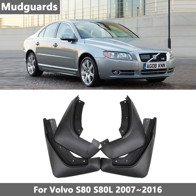 

For VOLVO S80 S80L 2007- 2016 Mudflaps 2007 2010 2014 2012 2013 Front Rear Car Mud Flaps Splash Guards Mud Flap Mudguard Fender
