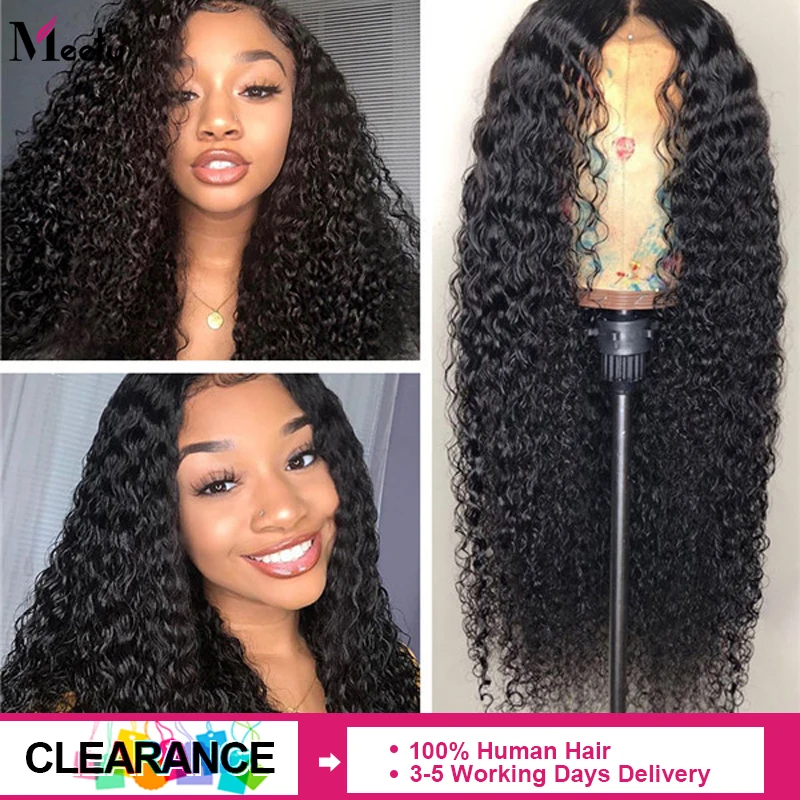 Распродажа монгольские кудрявые парики для женщин 150% 13х4 кружевные передние al Meetu