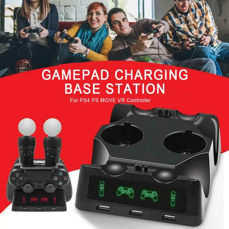 4 в 1 игровой контроллер Зарядное устройство Док станция Подставка геймпад для