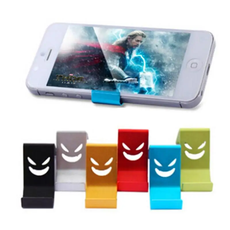 

1PCS High Quality Mini Devil Smile Face Portable Metal Mobile Phone Holder Suitable For All Mobile Phones (random Color)