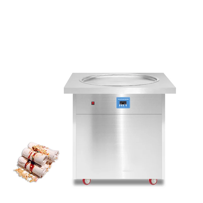 110v 220v Таиланд жареные Мороженое машины закуски охлаждающих плит большого