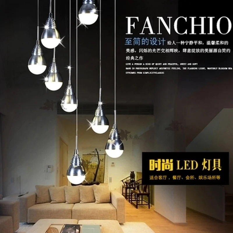 Подвесной светильник 27 Вт со сменной светодиодной лампой метеоритный дождь