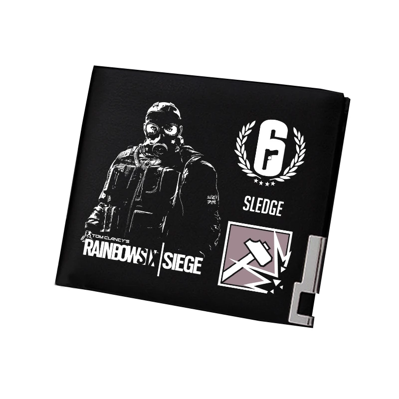 Tom Clancy's Rainbow Six Siege мужской короткий кошелек Pu кожаный кошелек игровой ID держатель для карт Подарочный кошелек сменный кошелек