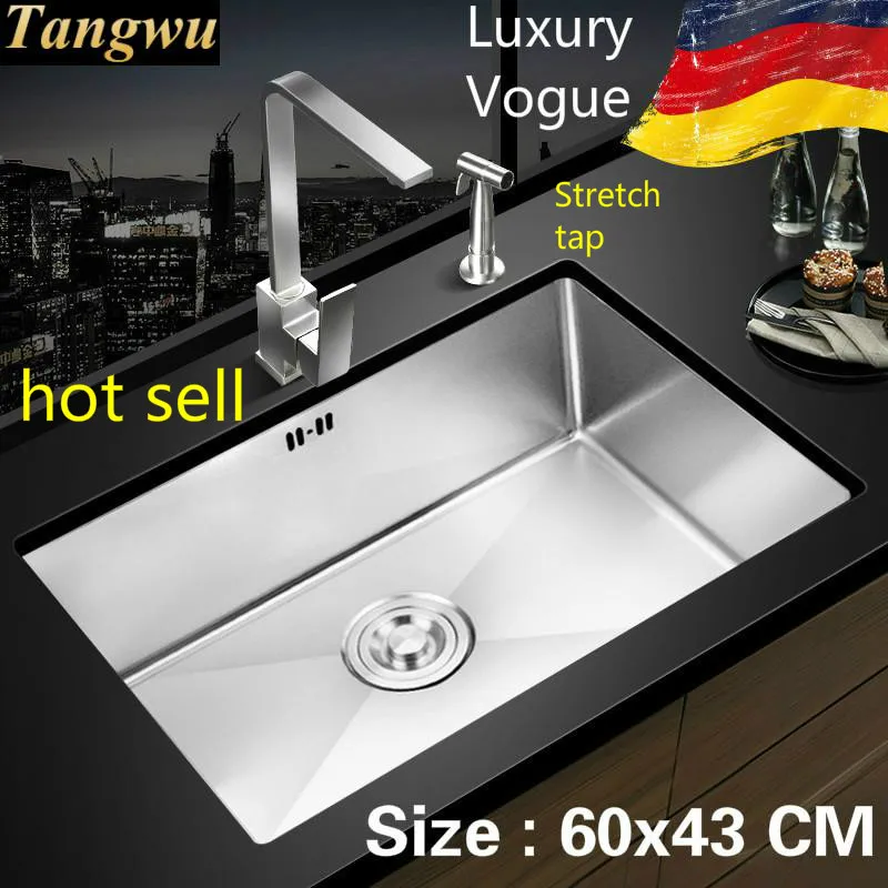 Бесплатная доставка роскошная стандартная ручная раковина vogue для кухни