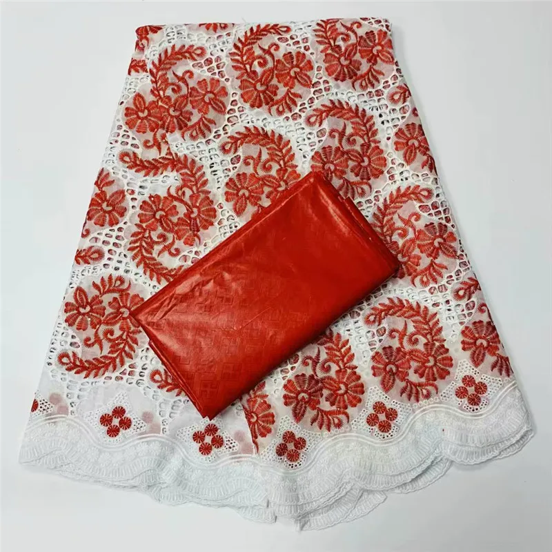 

2020 Lace Fabrics Milk Silk cord lace match African Ankara Fabric Wax Print Fabric 2.5yards cotton fabric +2.5yards bazin lace