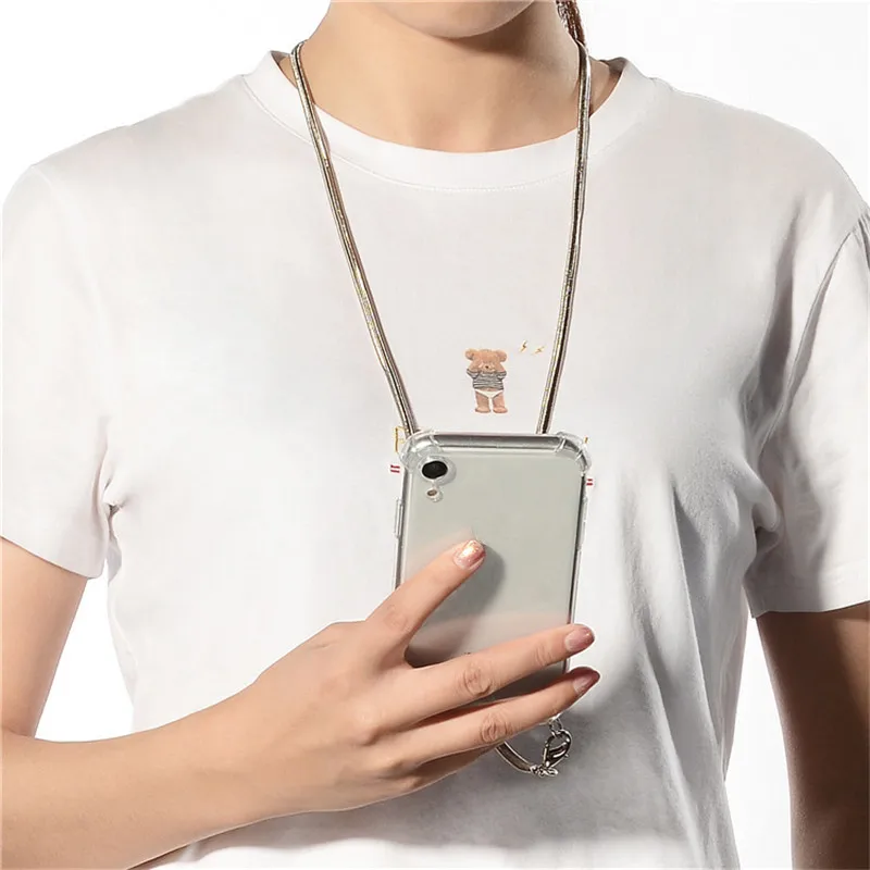 Для Huawei Nova 6 6se 5 5i 4 3 Y7 Y6 Y9 Y5 2019 ремешок через плечо шнур цепочка лента ожерелье