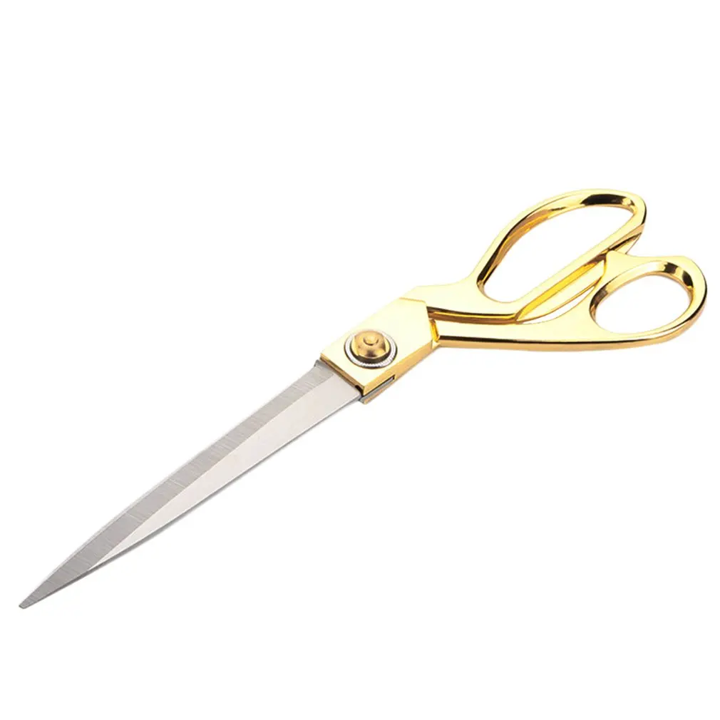 

8/9.5/10.5 inch Scissor Gold Handle Stainless Steel Tailor Sewing Scissors Blade Dressmaking Shears Fabric Craft Cutting Textile