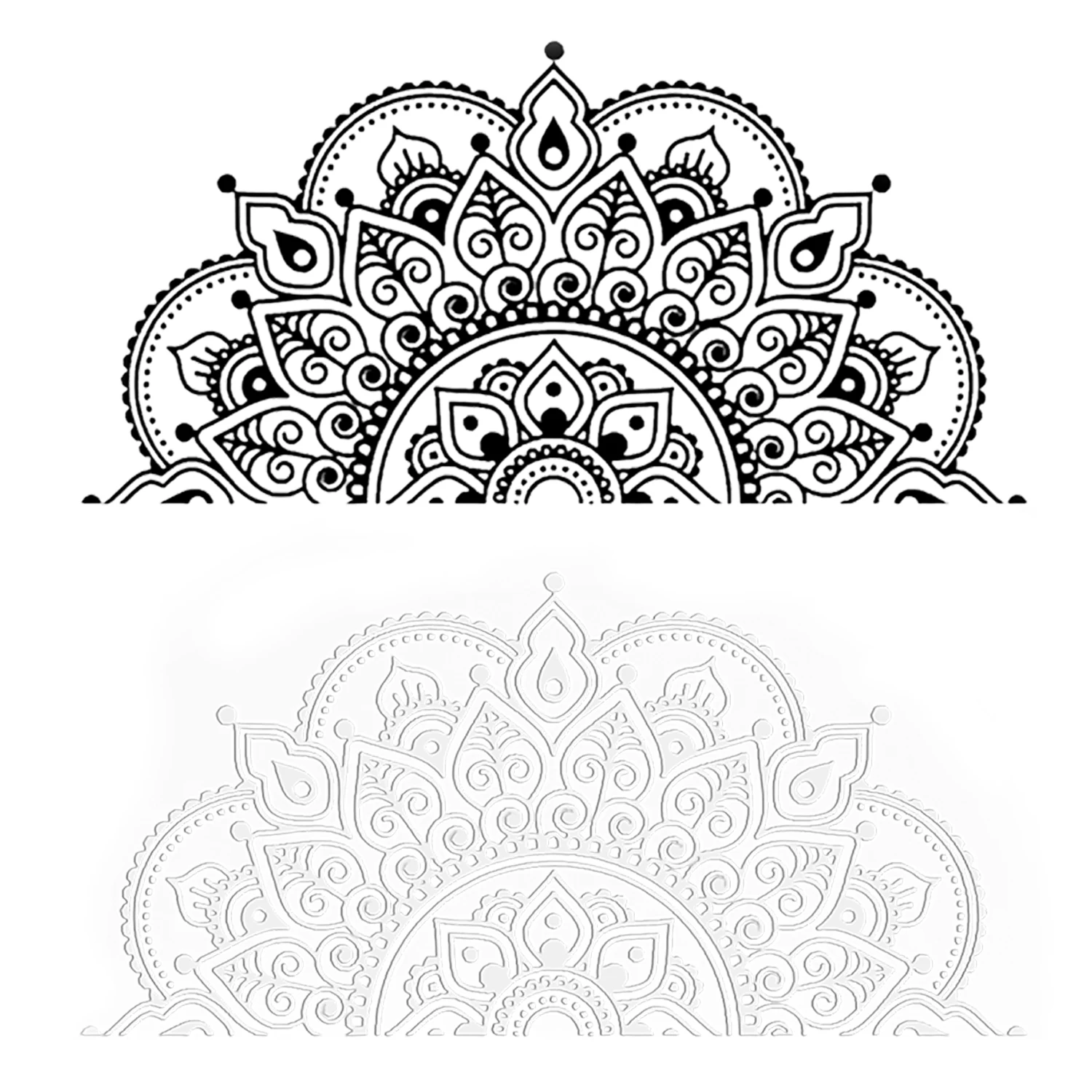 Настенная Наклейка с мандалой в богемном стиле цветок мандалы из ПВХ настенное