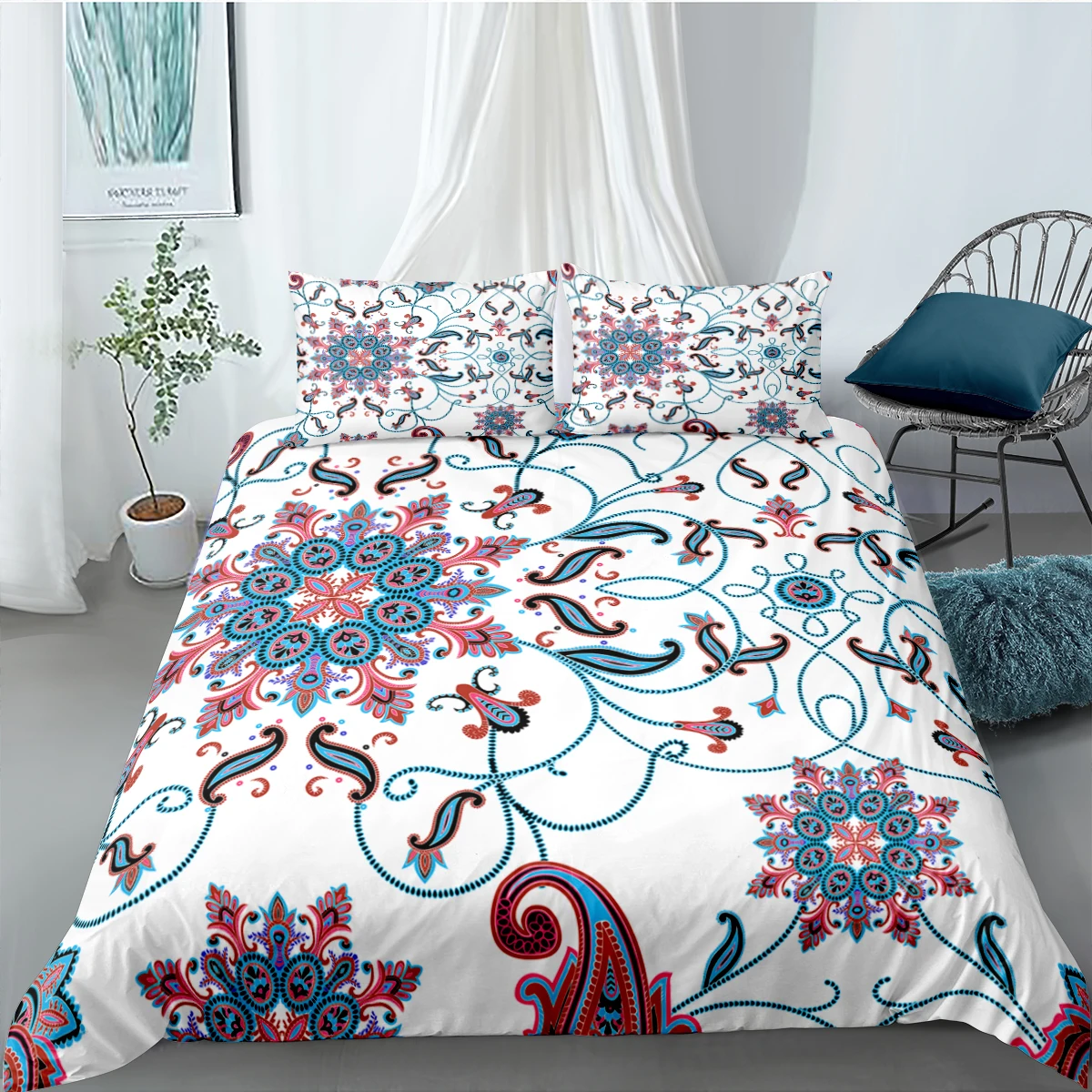 Богемное одеяло роскошные комплекты постельного белья пододеяльник с