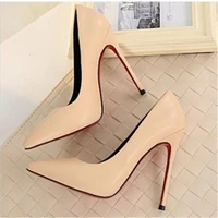 2019 new super gas field womens single shoes pointed shallow mouth solid color high heel women shoes wedding shoes high heel