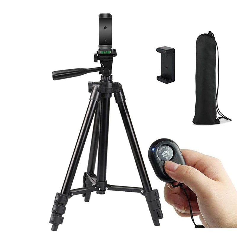 

Phone Tripod, 40 Inch Extendable Cell Phone Tripod with Remote and Universal Phone Holder, for Video Recording/Vlogging
