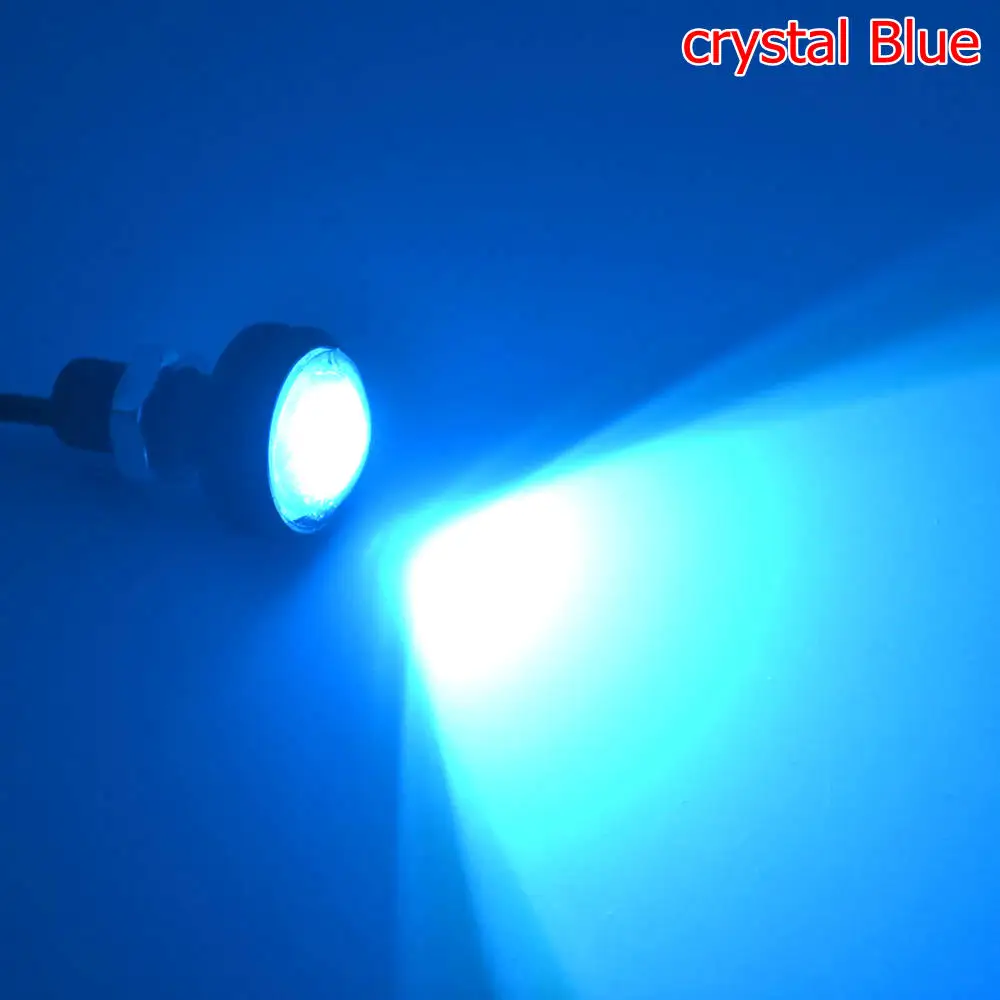 Crystal blue 2X23 мм светильник с орлиным глазом 9 Вт Dc 12 В Авто Светодиодный дневной ходовой светильник противотуманный резервный Aoto моторный парковочный сигнальный фонарь Водонепроницаемый противотуманный светильник - Испускаемый цвет: Crystal blue