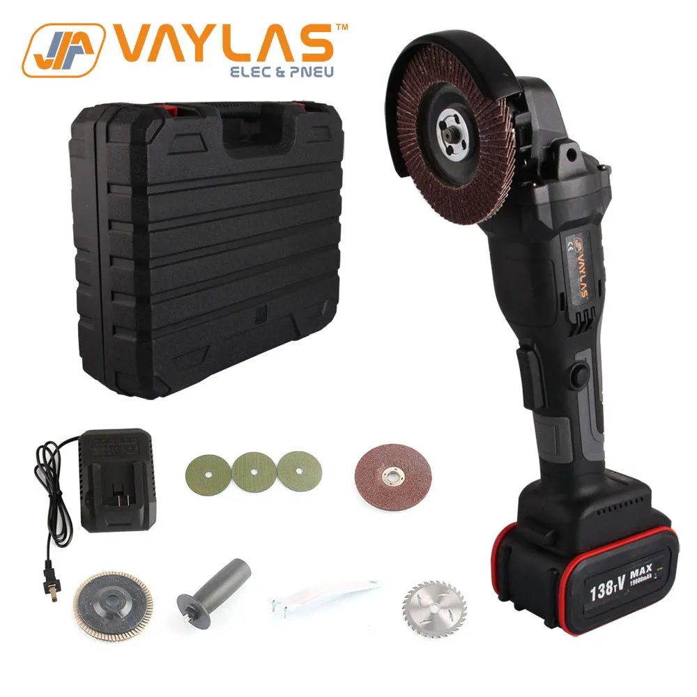 

Cordless Angle Grinder Lithium-Ion Grinding Machine Cutting Electric Angle Grinder Grinding Brushless Power Tool