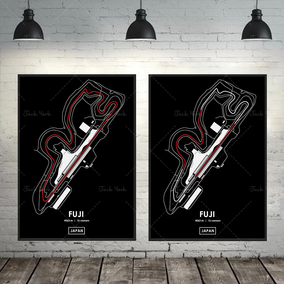 

Fuji - Japan Track Map Poster