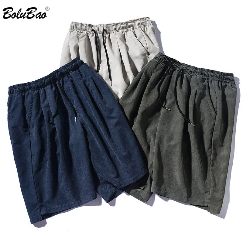 Шорты BOLUBAO мужские в стиле Харадзюку повседневные Брендовые однотонные прямые
