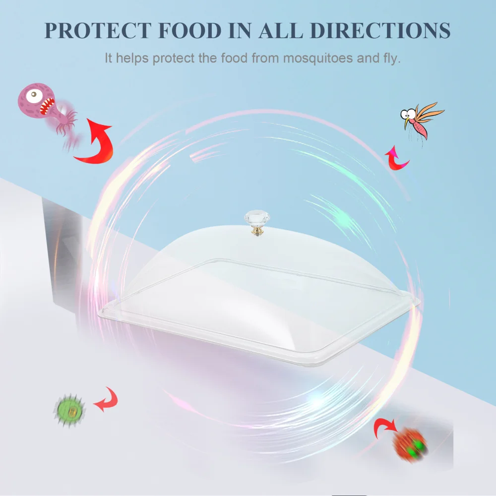 

1Pc Dust-proof Food Cover Insect-proof Meal Cover Square Food Protective Cover