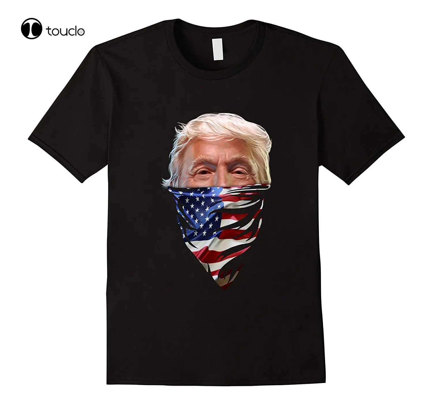 

Hot Sale 100% Cotton T-Shirt, President Donald Trump W America Bandana, Usa Tee Shirt Custom aldult Teen unisex unisex