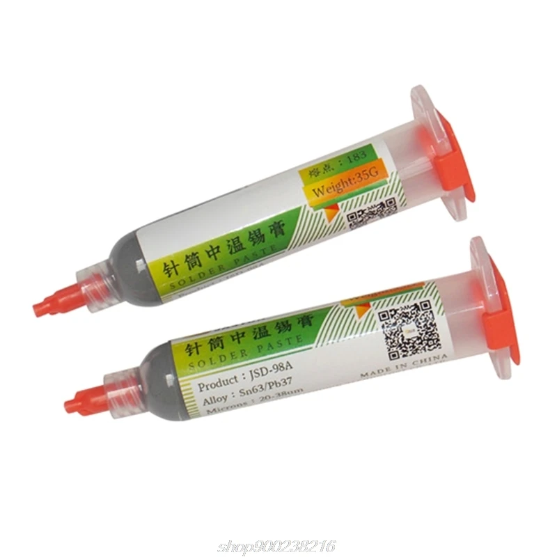 

Solder Paste 100PaS20-38umSn63Pb37 No-Clean Lead-Free Low Temperature Melts 183C 281F F08 21 Dropshipping