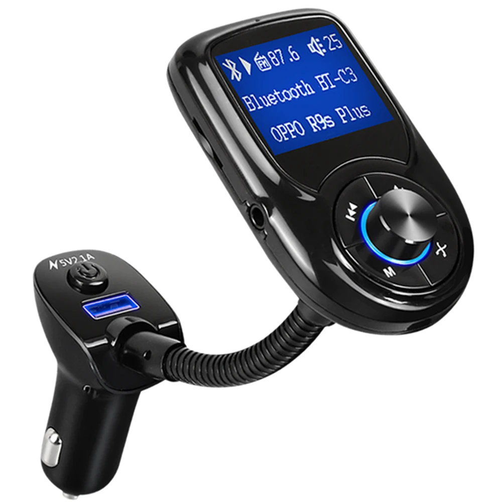 

Car Bluetooth Car Hands-Free Portable Wireless Transmitter Automobile USB Charger Cars ABS Universal