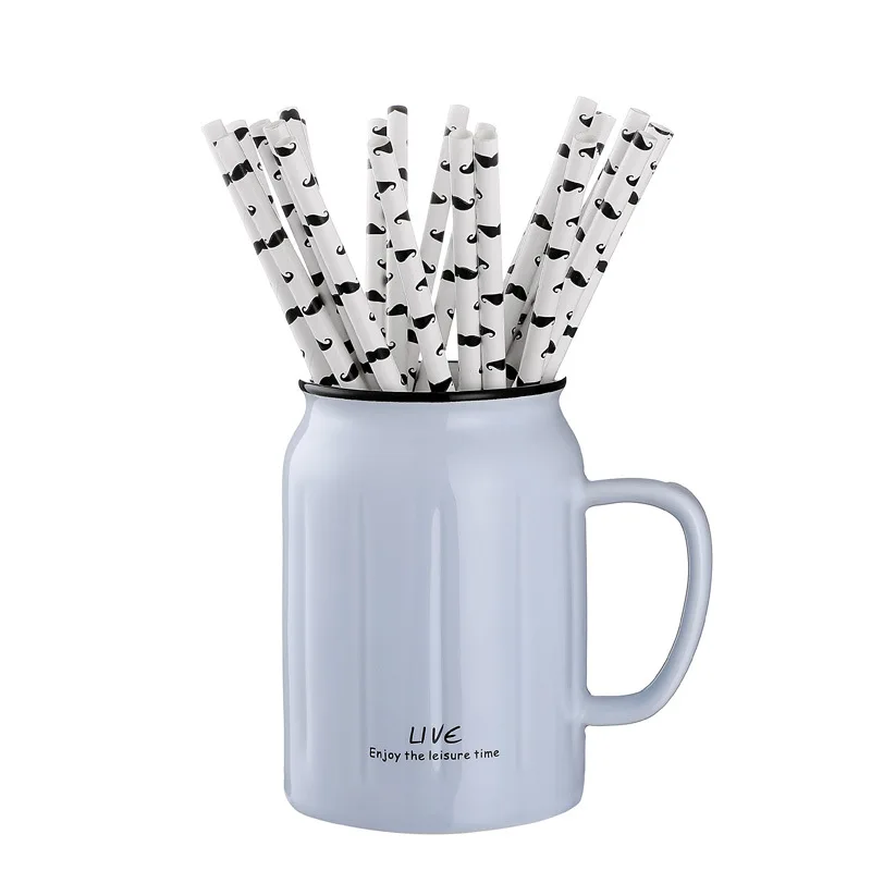 25 шт. фрукты тема Бумага соломы (клубника ананас усы моделирование вечерние