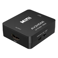 rca to hdmi 1080p mini rca composite cvbs av to hdmi video audio converter adapter supporting palntsc with usb charge cable fo