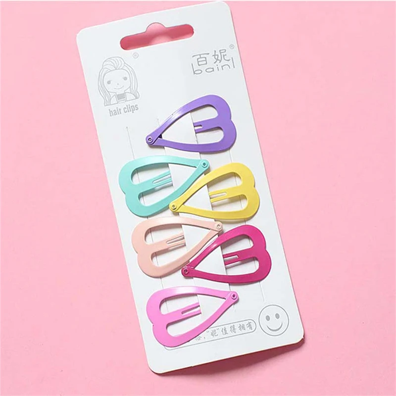 10 видов стилей милые заколки для волос ярких цветов разноцветные металлические