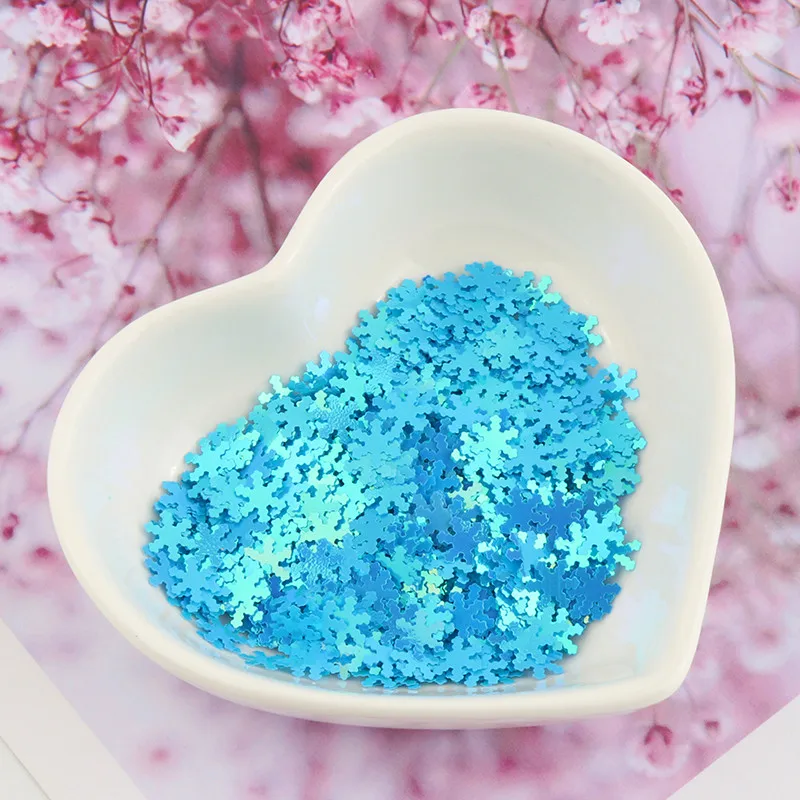 Ультратонкие пайетки для домашних животных 5 мм мини-снежинки в форме россыпью