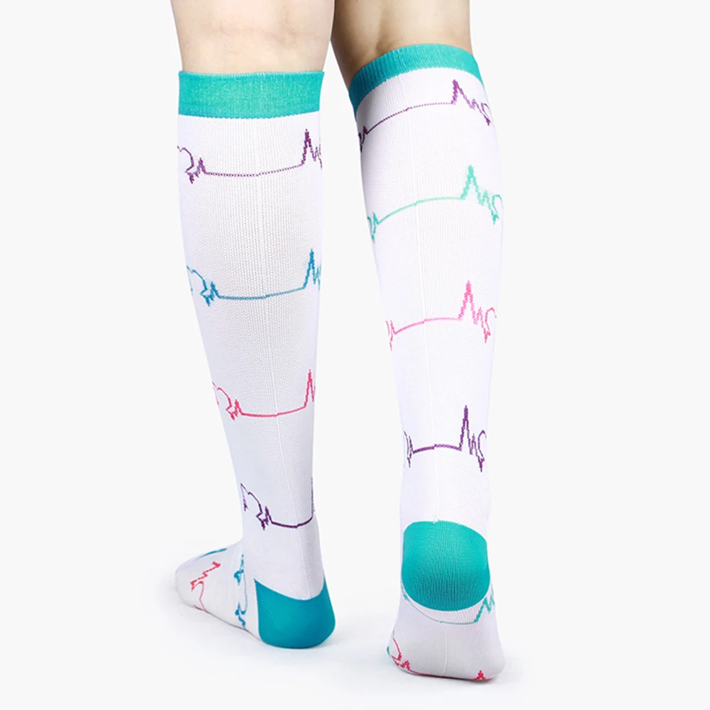 

Multi-color Women Long Thigh High Socks Compression Stretch Socks Outdoor Party Funny Socks Elastic Nursing Calf Sock Female New
