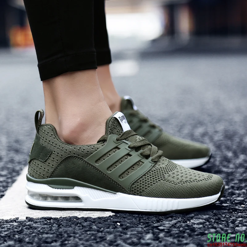

Professional Sneakers Air Cushion Mesh Breathable Running Shoes Lightweight Sports Walking Shoes Men Women Sneakers Big Size 44