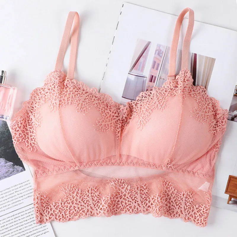 

2020 Sexy Lace Bras For Women Sexy Lingerie Comfort Push Up Bra Adjusted Backless Bralette Women Seamless Embroidery Bra