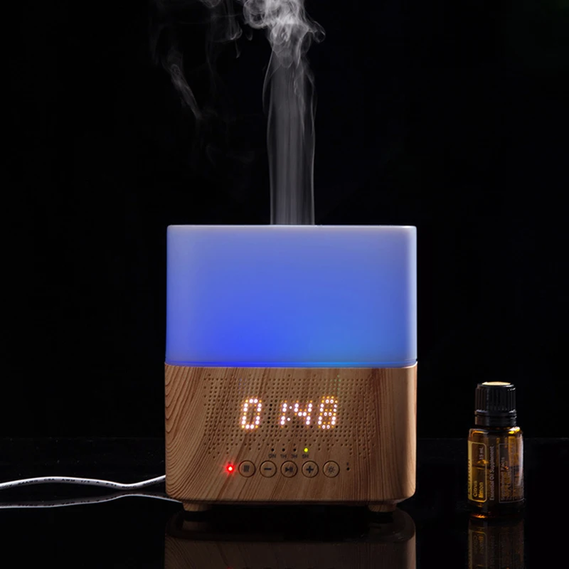 300Ml Multifunctional Bluetooth Aroma Oil Diffuser with Alarm Clock Aromatherapy Ultrasonic Air Humidifier for Room Home Office | Бытовая