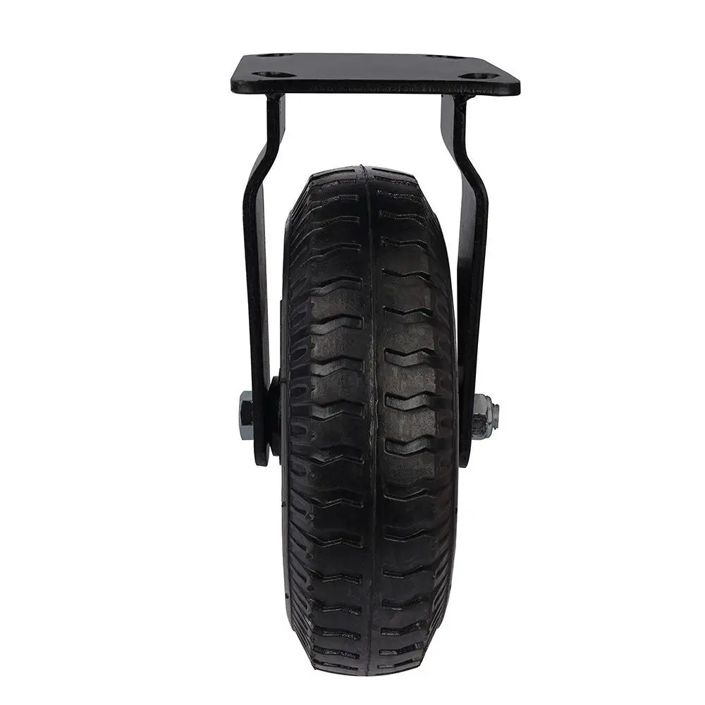 

1 Pc 8-inch Electrophoresis Inflatable Rubber Fixed Caster Wheel Air Hotel Lobby Luggage Cart Factory Direct Selling