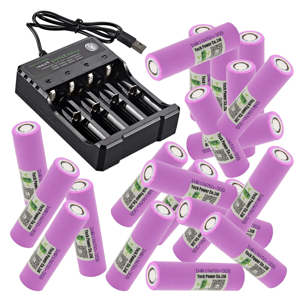 INR18650 30Q батарея литий ионные батареи литиевая 300mah 3 7 V 10C rate 30A Высокая дренажная