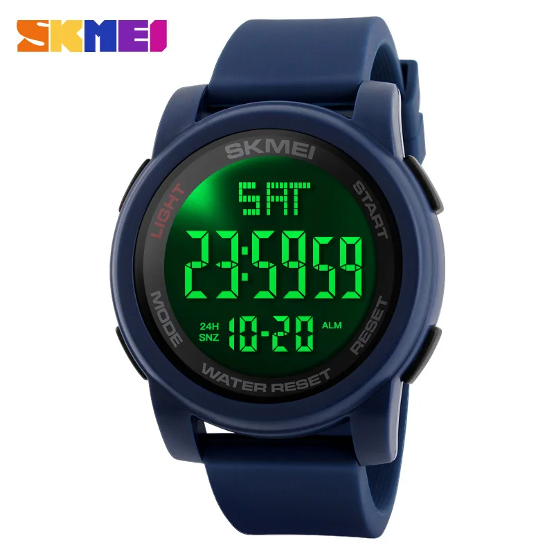 

2020 SKMEI Outdoor Men LED Digital Watch 5Bar Waterproof Male Wristwatch Military Sport Watches Clock Relojes para hombre 1257