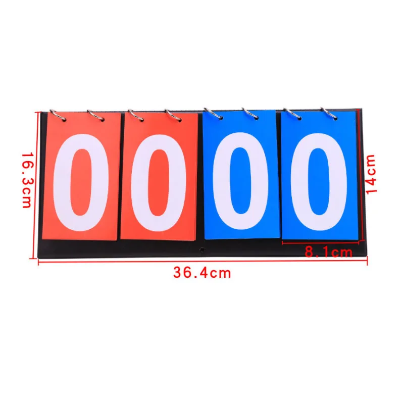 

4 Digit Score Board Basketball Referee Soccer Sports Scoreboard for Football Badminton Volleyball Table Tennis Accessories