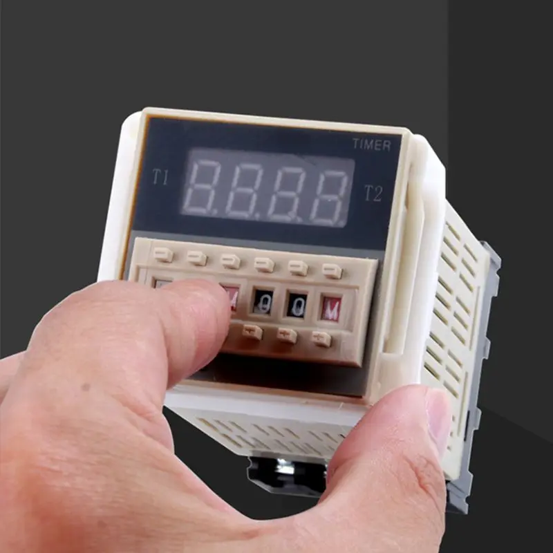 AC/DC 12v-380v DH48S-S Programmable Time Relay Cycle control Delay w Socket Base | Обустройство дома