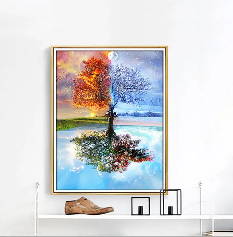 5D алмазная живопись сделай сам полный квадратный пейзаж закат наборы для вышивки