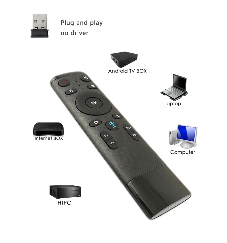 Fly Air Mouse Q5 Голосовое управление для игры с гироскопом 2 4 ГГц беспроводной микрофон