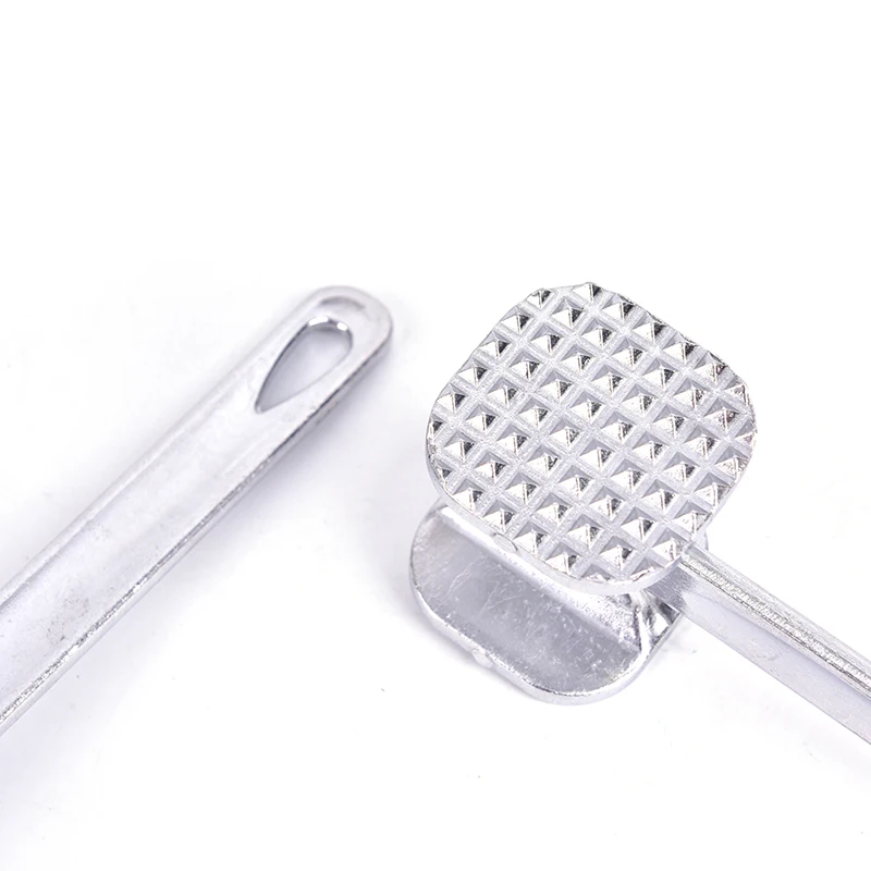 

1PC Steak Beefs Porks Meat Hammer 19.5cm Two Sides Aluminum Meat Hammer Mallet Beef Chicken Kitchen Accessories for Kitchen