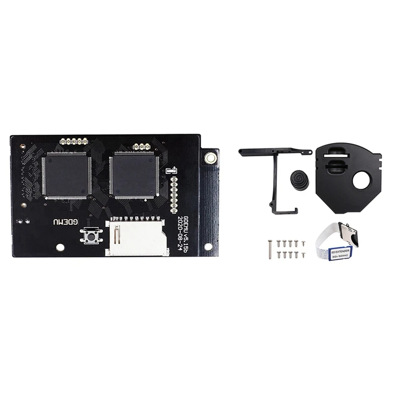 

1 Pcs Optical Drive Simulation Board Module & 1 Set for GDEMU Remote SD Card Mount Kit the Extension Adapter