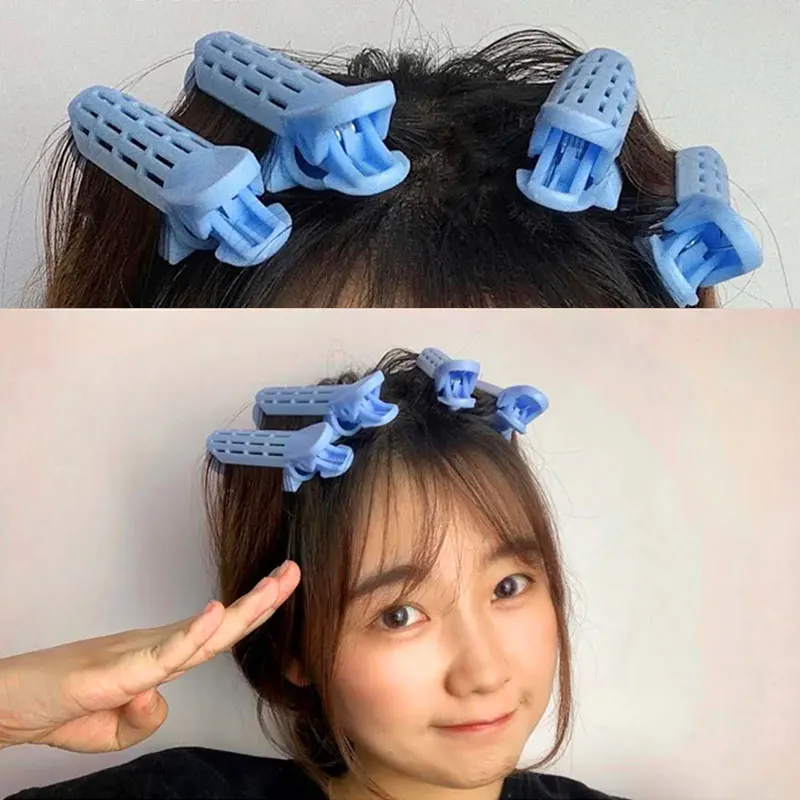 

Natural Fluffy Hair Clip Curly Hair Plastic Hair Root Fluffy Clip Bangs DIY Hair Rollers Lazy Curler Hair Accessories