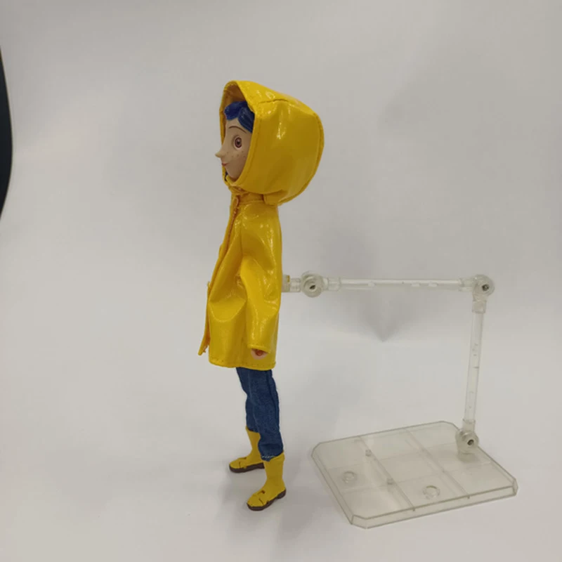 

17cm Coraline The Secret Door Coraline Action Figure Anime Raincoat Version 7 Inches PVC Collection Model Dolls Toys Gifts