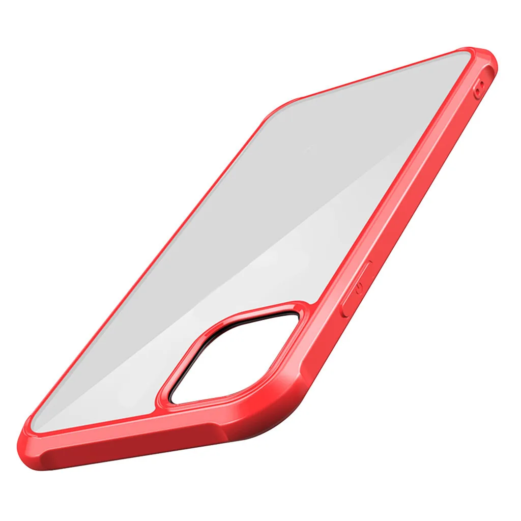 Грязеотталкивающий Тонкий чехол для IPhone 11 Pro TPU прозрачный жесткий край модный